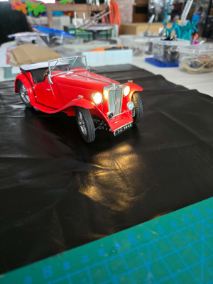 Yes, had to put in little LED's for the headlights.