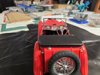 From rear looking in. Colin's wood grain decal on the dash panel.